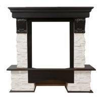 Портал Pietra Classic камень белый, шпон венге