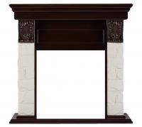 Портал Forte Classic U (угловой) камень бежевый, шпон темный дуб