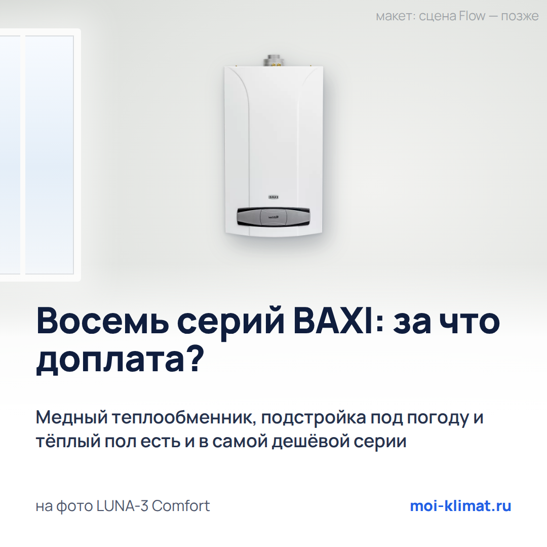 Рейтинг газовых котлов BAXI: за что доплачивают на восьми ступенях